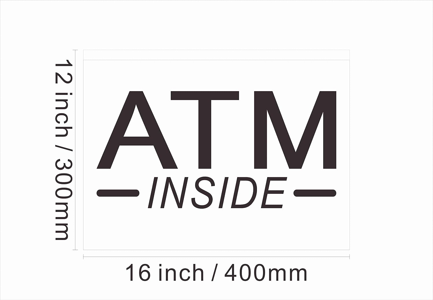 120049 ATM Inside 24 Hour Deposit Check Banking Display LED Light Neon Sign (16" X 12", Green)