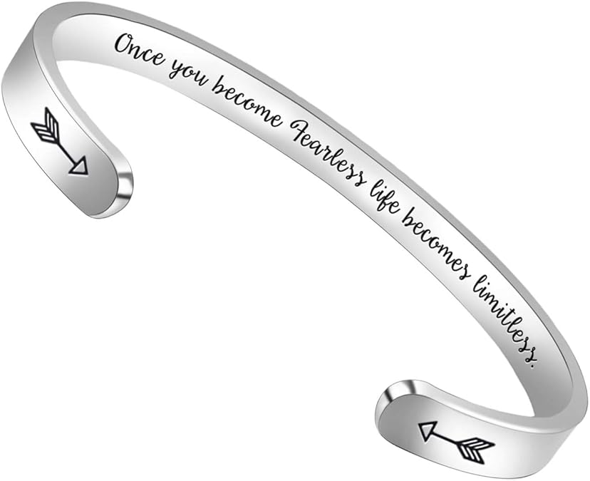 Btysun Bracelets for Women Mothers Day Bracelet Gifts from Daughter Inspirational Gifts for Women Graduation Gifts for Her Motivational Birthday Cuff Bangle Friendship Personalized Mantra Jewelry…
