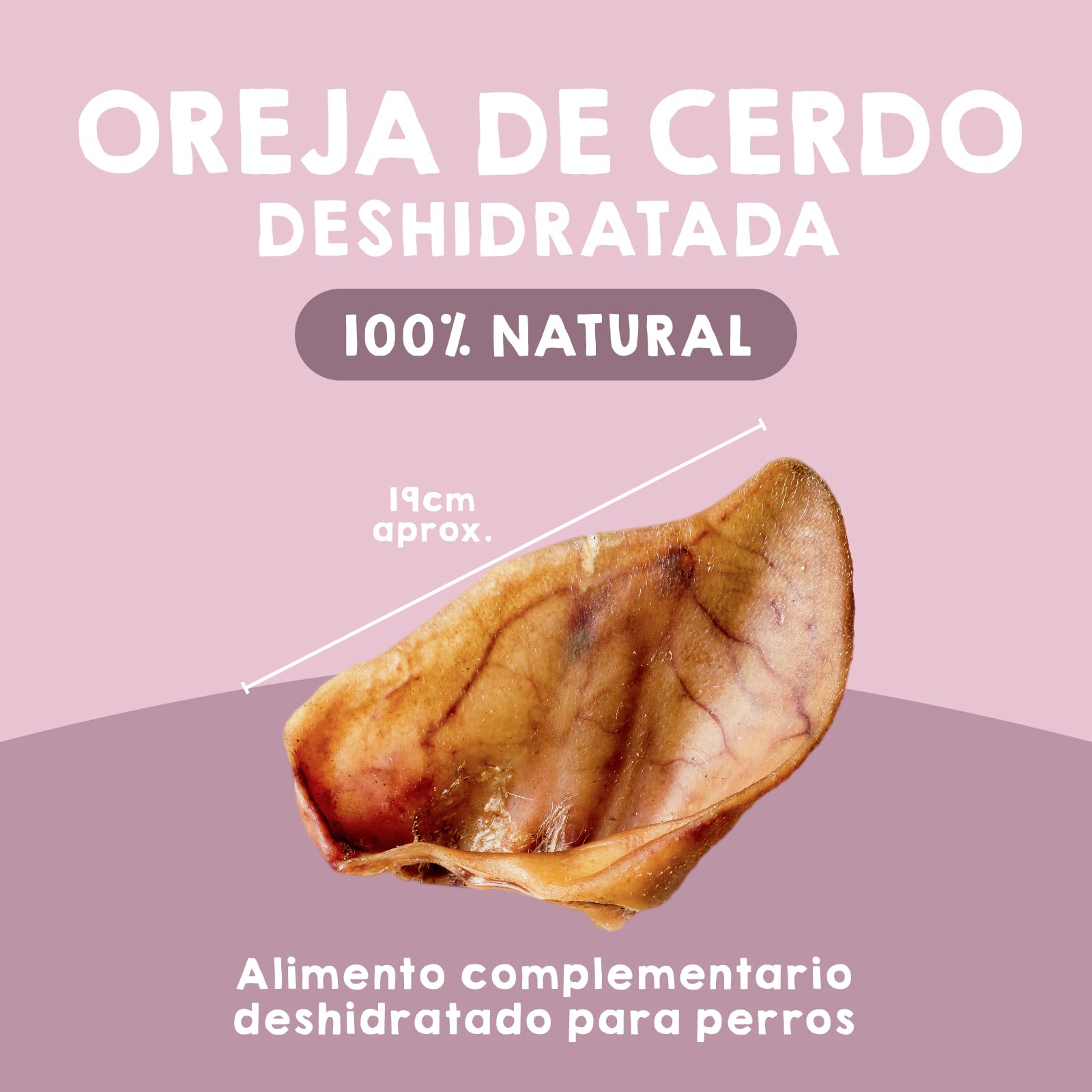 MAIKAI Pack 10 Orejas de Cerdo para Perros Golosinas Naturales para Perros Snacks 100% Naturales y Mordedor Natural Alternativa a Huesos Premios Saludables para Perros