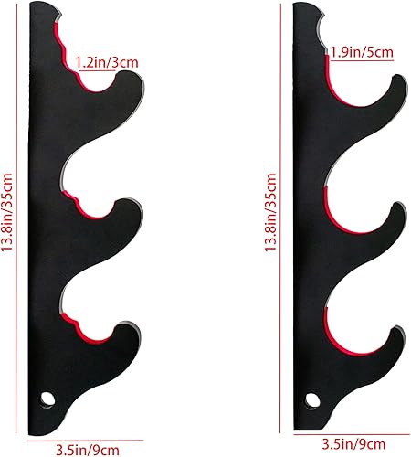 Miniatura 9 de Baseball Bat Display Rack Softball Bat Holder for Horizontal Display Wooden Bat Rack for Memorabilia and Collectible