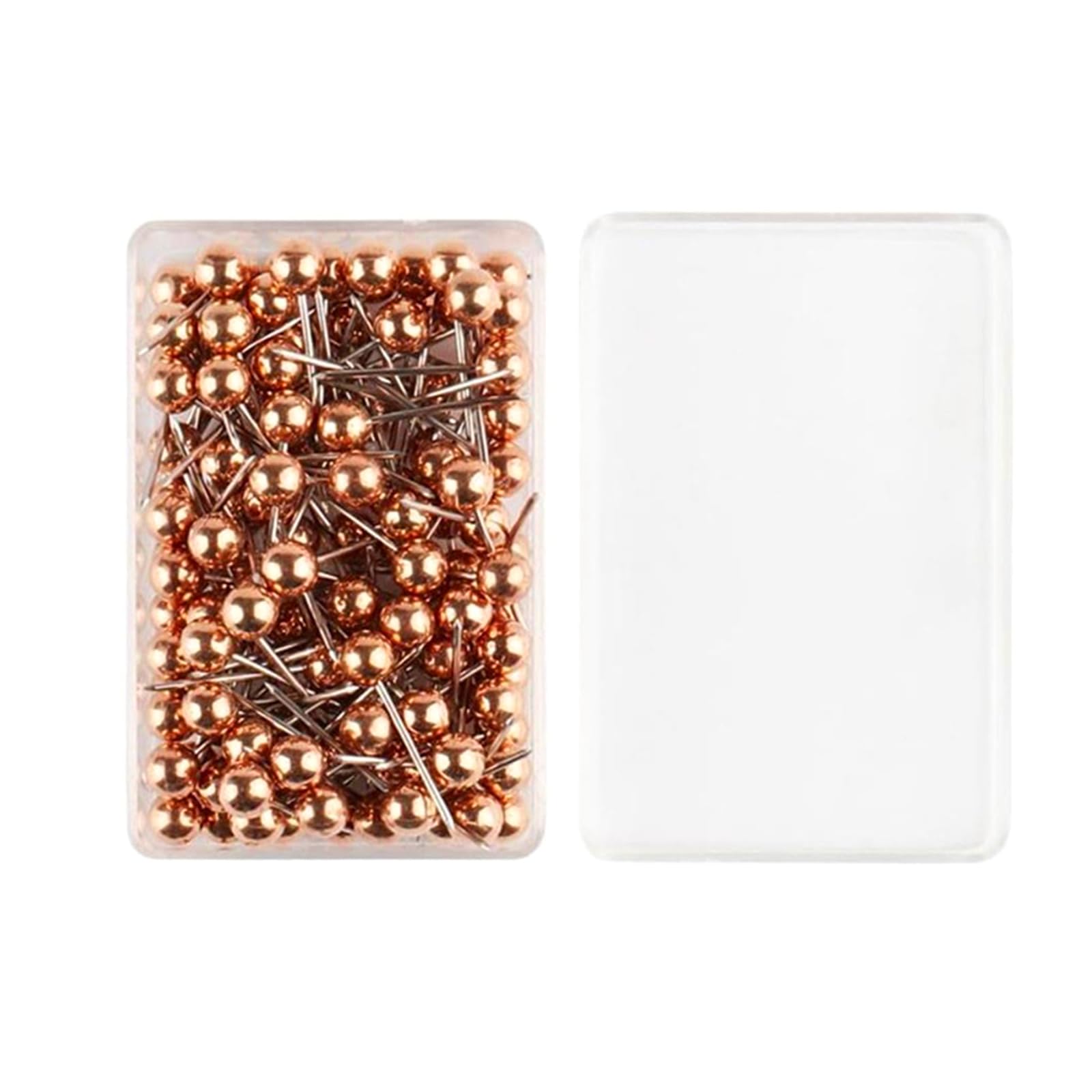 Hsioluted Rose Gold 500 Pcs Round Head Push Pins Decorative Pushpins Thumb Tacks Poster Pins Bulletin Board For Notice Board Photos Push