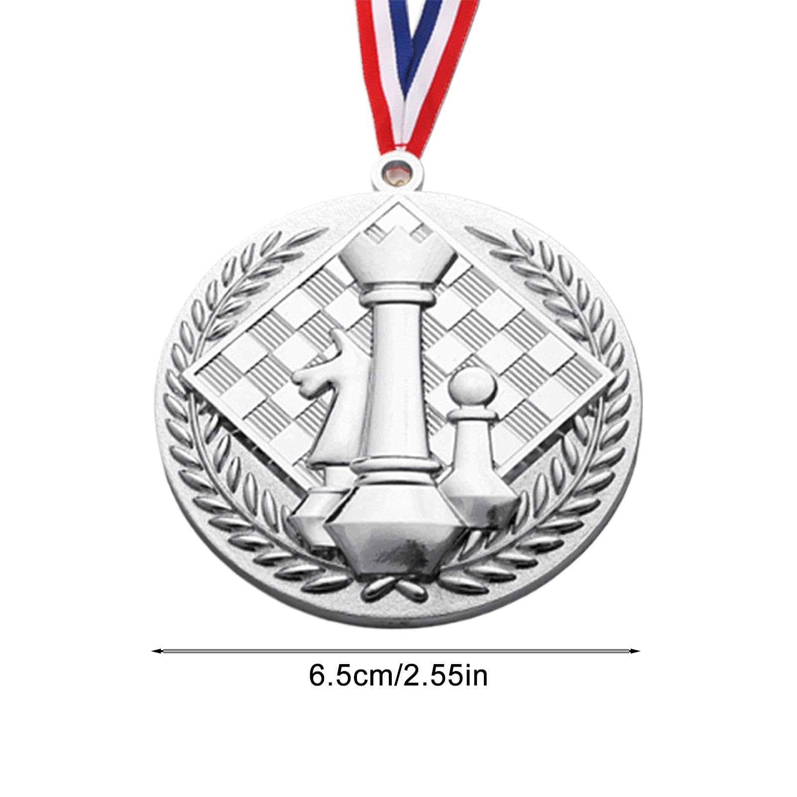 Medallas de oro y plata de bronce | Medallas de ajedrez en relieve, medallas de oro para niños, medallas portátiles en rollo, premio de trofeo, regalo para niños y adolescentes