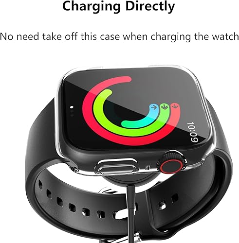 Miniatura 6 de Haojavo - Juego de 5 fundas compatibles con Apple Watch de 1.614 pulgadas (1.614 in) Series 9, 8, 7 con protector de pantalla de vidrio templado,