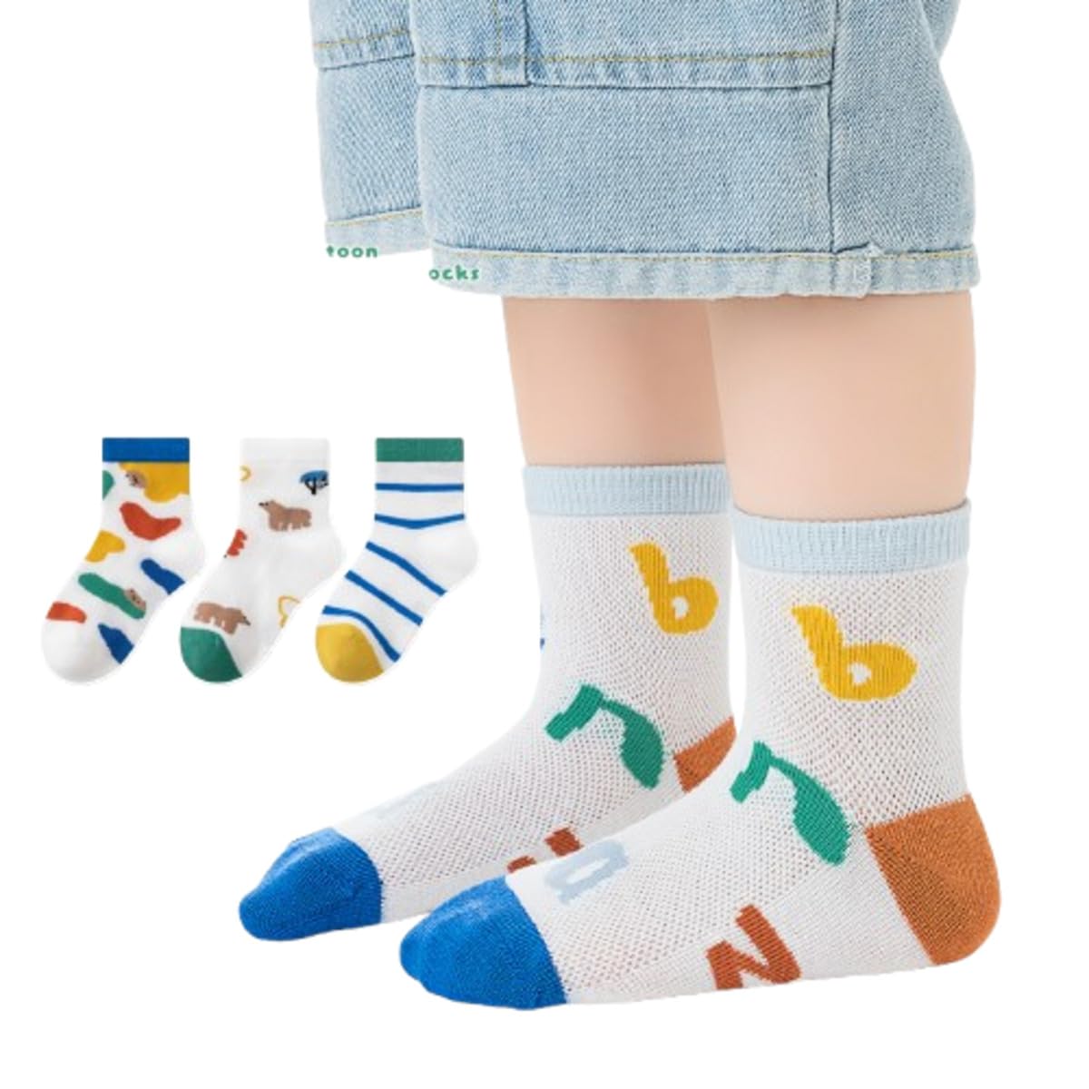 4 Pairs Baby Kids Girl Boys Cotton Crew Socks, Cute Printed Casual Socks, Soft Breathable Mid-Calf Socks for Kids & Toddlers-Music (IN, Age, 6 Years, 8 Years, Music)-image-16