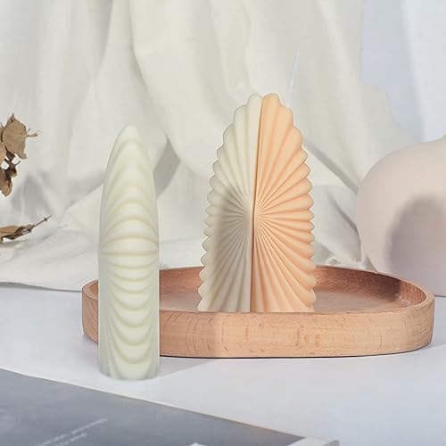 Miniatura 4 de Moldes para velas, cubo mágico, molde de silicona para aromaterapia, velas de cera de arcilla polimérica, bricolaje para hacer manualidades (cuerno)