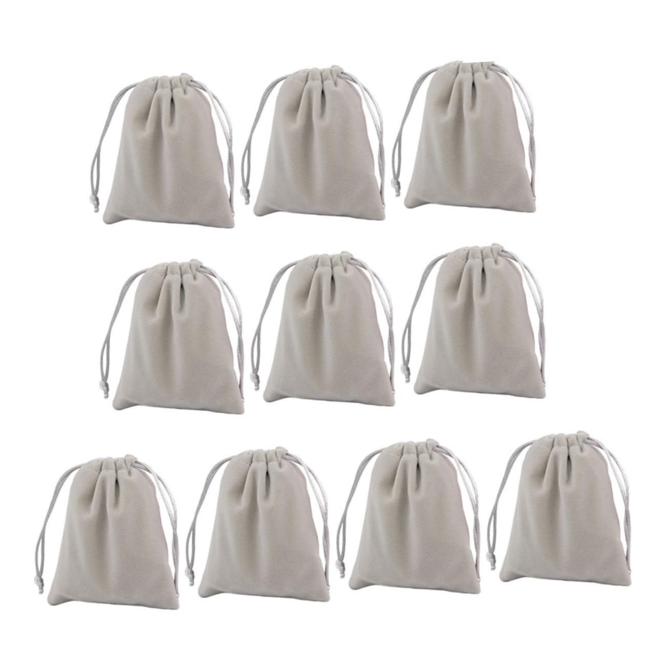 Beavorty 3 Ensembles Sacs À Bijoux Boucle D'oreille Sacs À Cordon De Cordon Mini Pochettes À En Tissu Petits À Petit Grey 10 Pièces * 3