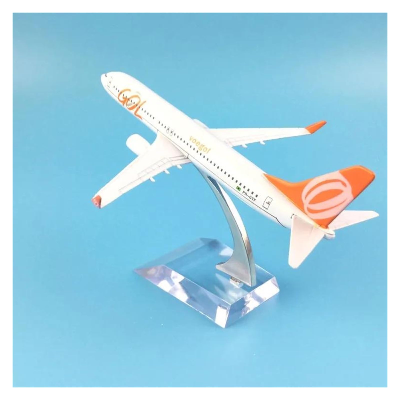 Avión a Escala de 16cm, 1/400 para Brasil Air Boeing 737-800, Modelo de avión de Las vías aéreas, Modelo de avión de Metal Fundido a presión, Adecuado para exhibición