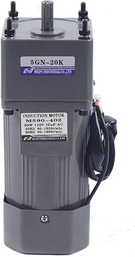 Miniatura 147 de Motor de engranajes eléctrico 120W DC 24V Reductor de engranajes helicoidal Caja de engranajes Motor eléctrico de engranajes RV 50K 35Nm Motor 120W