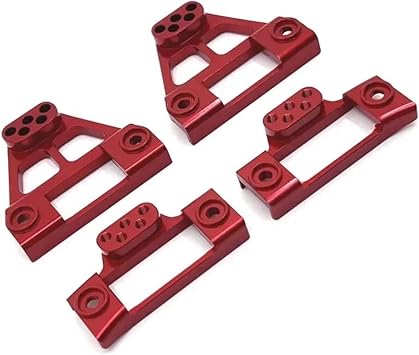 RC Car Models Parts For MJX For Hyper Go H12Y + 1/12 RC Car Upgrade Parts Metal Front And Rear Shock Tower Mount Crawler AccessoriesRed