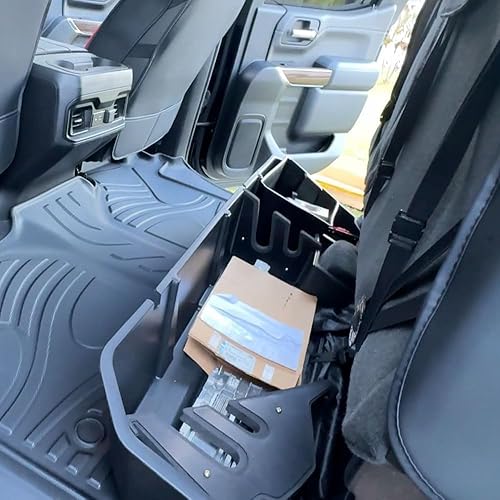 Miniatura 2 de AUTOSAVER88 Alfombrillas compatibles con Chevrolet Silverado  GMC Sierra 1500 Crew Cab 2019-2022 con caja de almacenamiento debajo del asiento