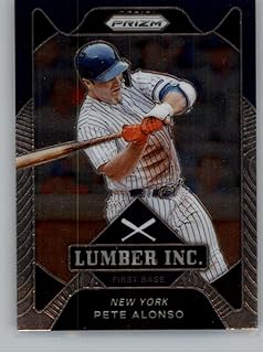 2021 Panini Prizm Lumber Inc. #1 Pete Alonso New York Mets Official MLB PA Baseball Card in Raw (NM or Better) Condition