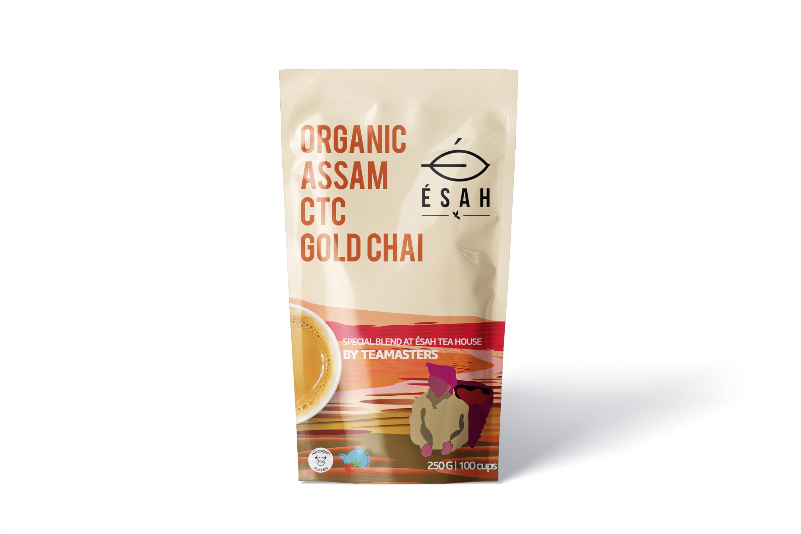 Ésah Organic Assam Chai Patti | Certified Organic | 100% Pure and Fresh | Straight From the Garden | USDA Organic Certified | Original Taste of Assam Tea & Rich Aroma - 250g (B08R8LNC4F) Amazon Price History, Amazon Price Tracker