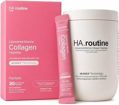 Haroutine Advanced Marine Collagen Peptides& Liposomal Marine Collagen Packets Bundle