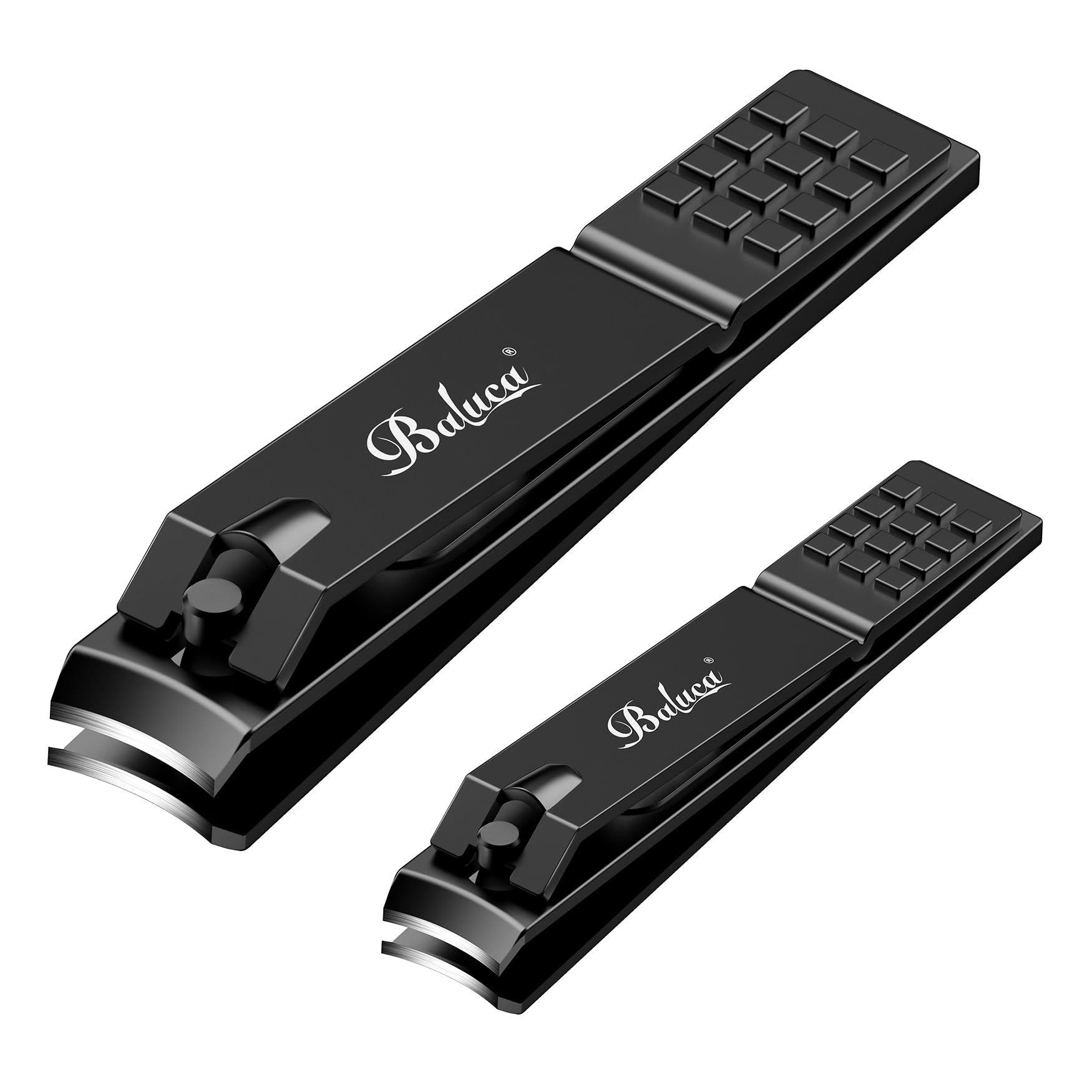 BALUCA Professional Nail Clipper Set for Seniors - Heavy Duty Curved Blade Toenail Clippers for Thick Toenails Sharp