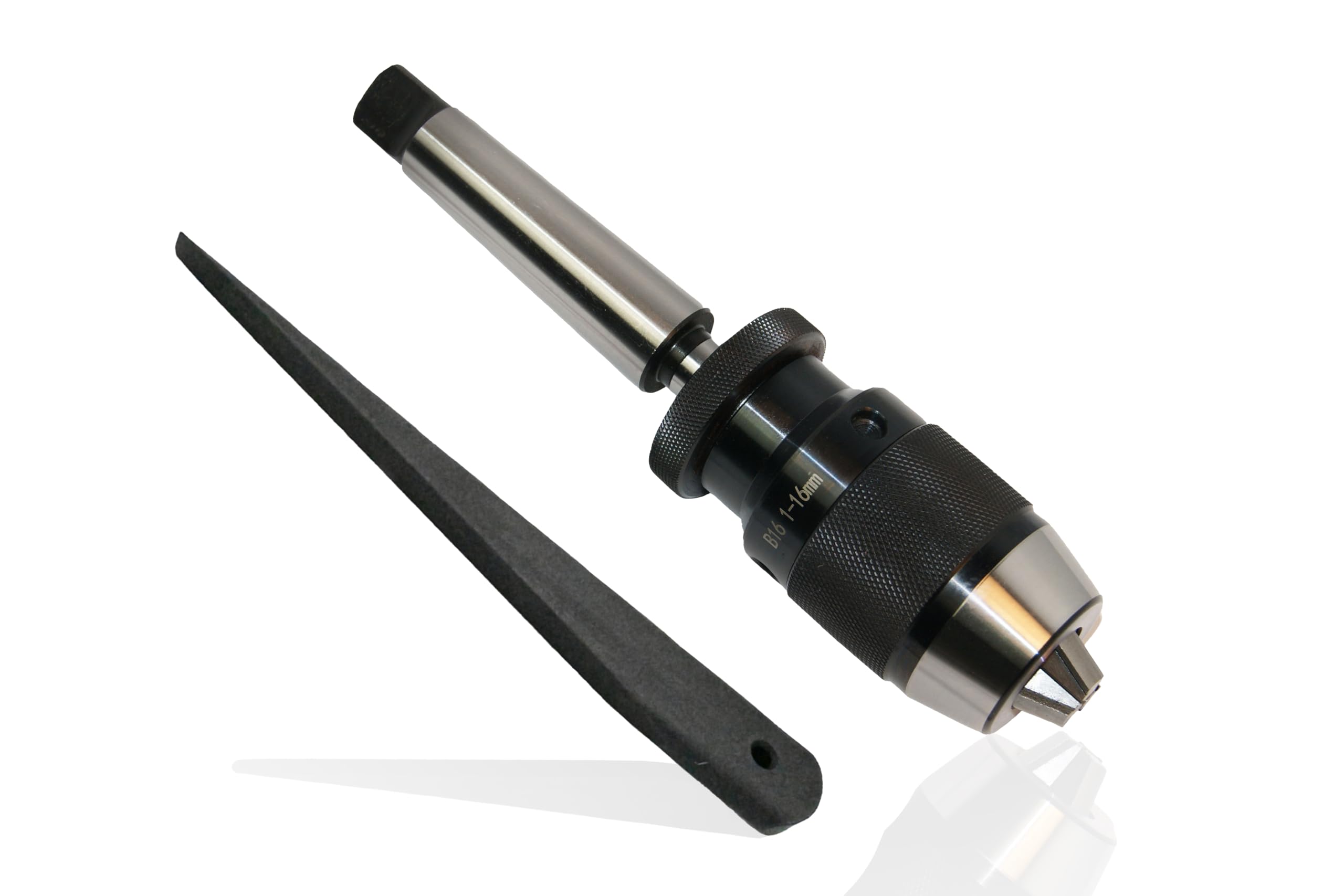 Mandrino a sgancio rapido B16 1 – 16 mm con mandrino conico MK3 con estrattore + cuneo di espulsione, mandrino di precisione KREFTING TOOLING (MK3)