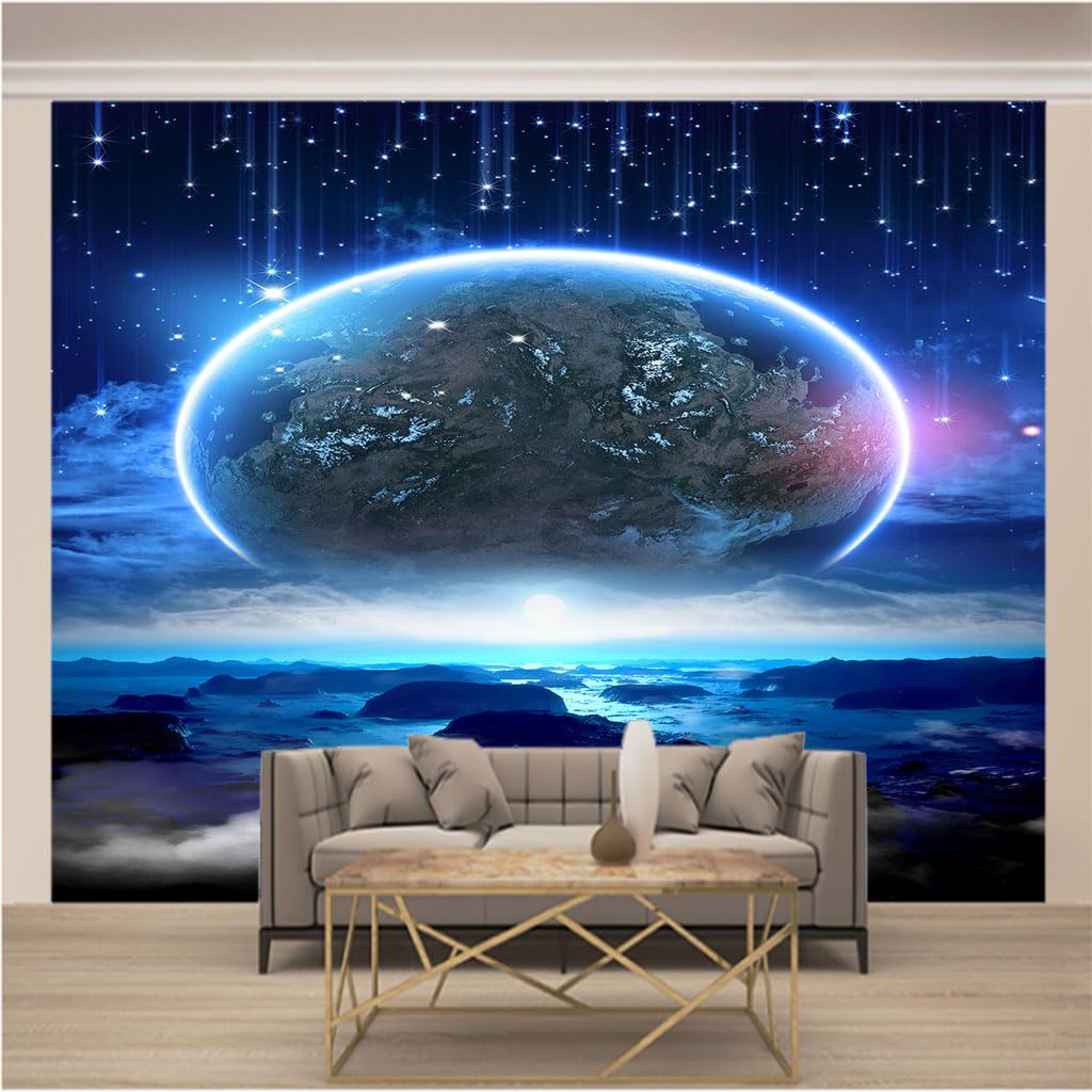 Art Papier Peint Intissé Mural Moderne Planète Toison Premium