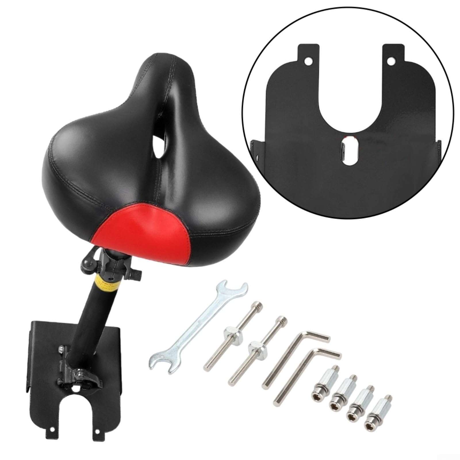 Asiento plegable que absorbe los golpes para scooter eléctrico Xiaomi Pro Pro2, sillín de aleación de aluminio para viajes, negro
