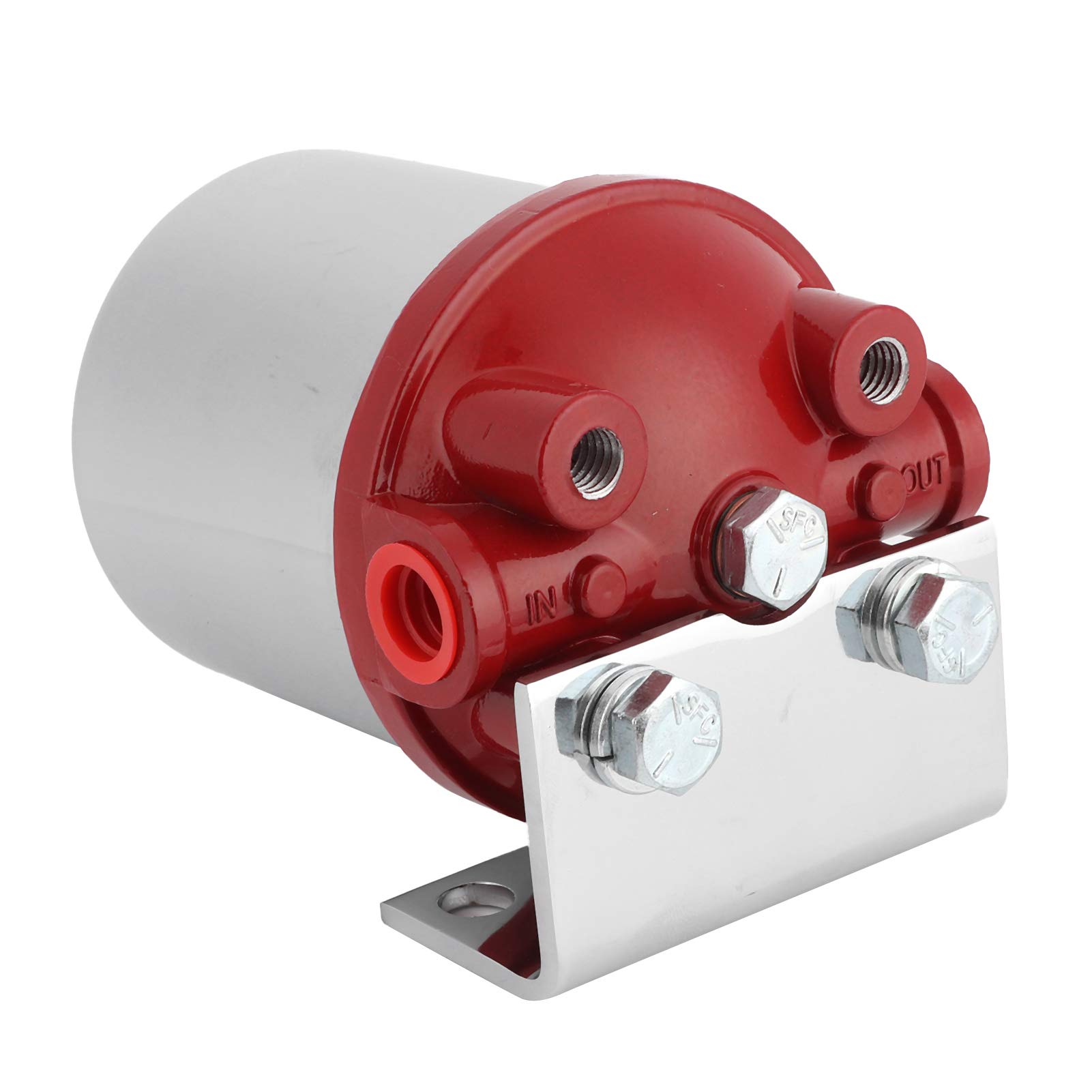 Filtro Carburante, Filtro Carburante a Contenitore Grande, Accessorio ad Alta efficienza di filtrazione, Ingresso/Uscita Npt da 3/8 Pollici, valutazione 10 Micron, Accessorio Universale