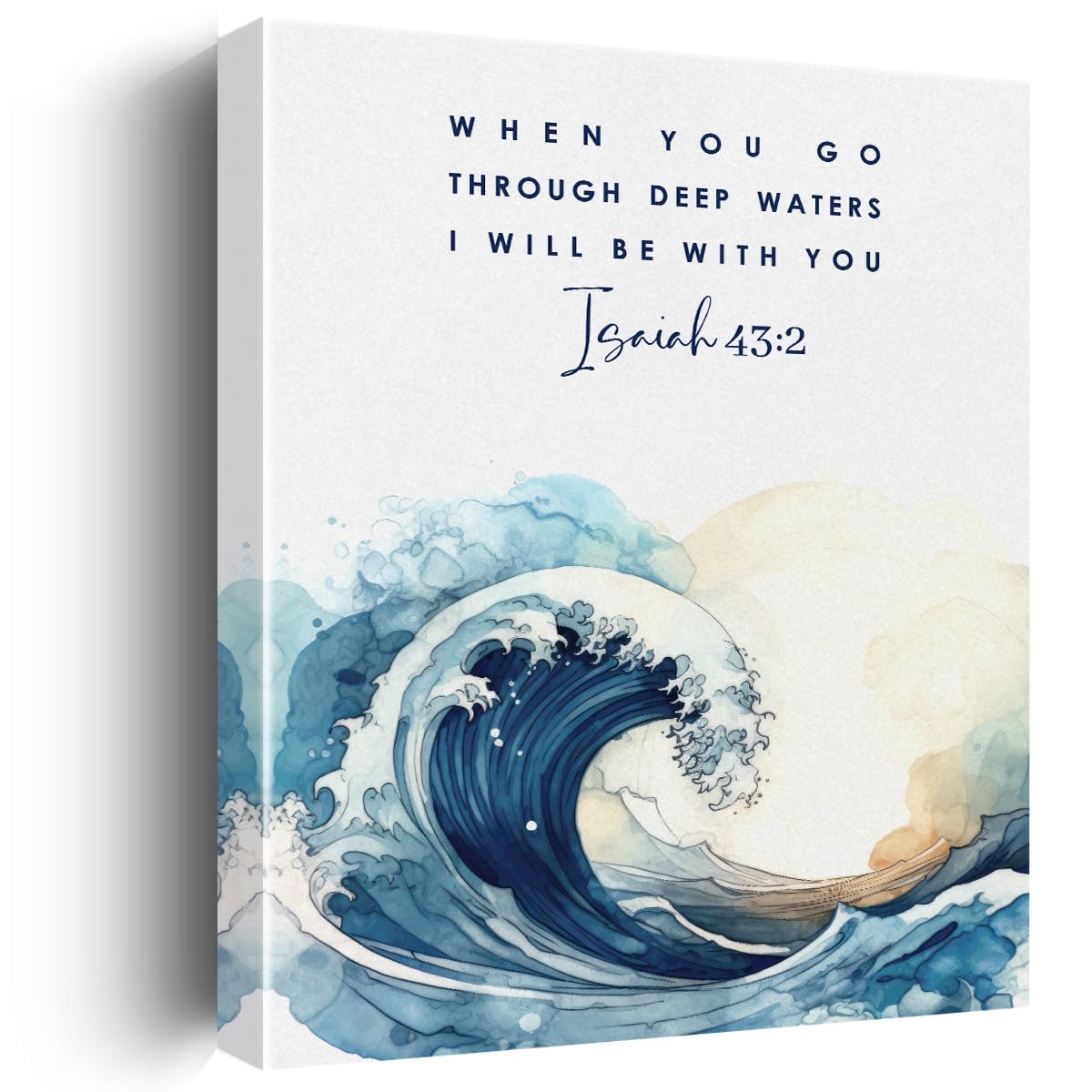 Inspirational Christian Canvas Wall Art Farmhouse Decor Positive Scripture Canvas Prints Religious Wall Decor Bible Verse Framed Artwork Pictures Paintings for Boys Room Classroom Decoration