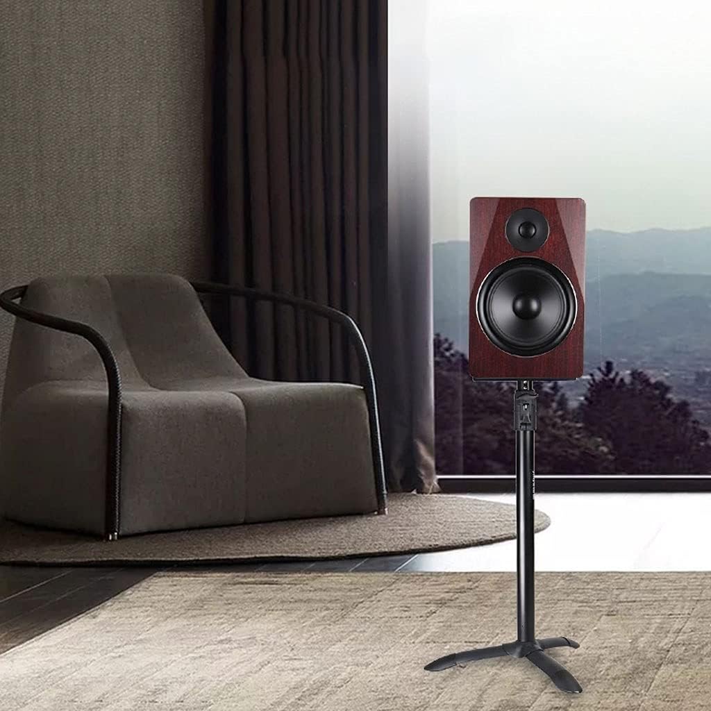 Sound Stands Audio Stand Lifting Tripod Metal Floor Surround Desktop Stand Multimedia Stand Suitable for Surround Sound and Bookshelf Speakers Audio Stand(Color:A1)