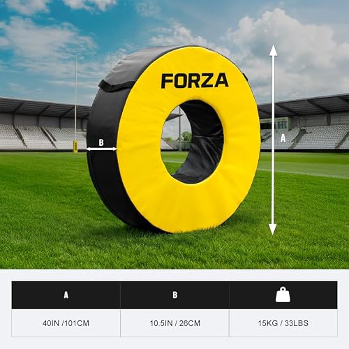 NWS Forza Football Tackle Ring - Pro Model - Weatherproof PVC - 3 Sizes (Senior) - Thumbnail 2