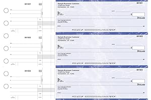 Blue Tri-Fold Checks with Voucher