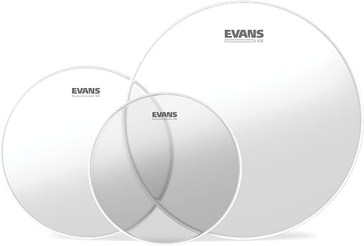 Evans G2 Clear Rock Tompack Drum Heads 10", 12", 16"