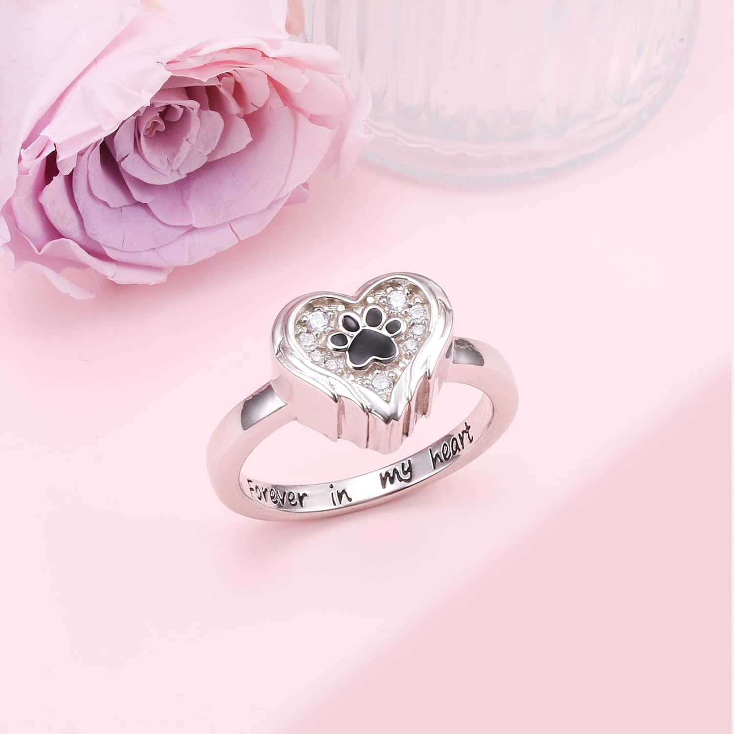 S925 Sterling Silver Cardinal Hummingbird Urn Ring for Ashes Blue Jay Red Bird Rings Heart Keepsake Memorial Jewelry Gifts