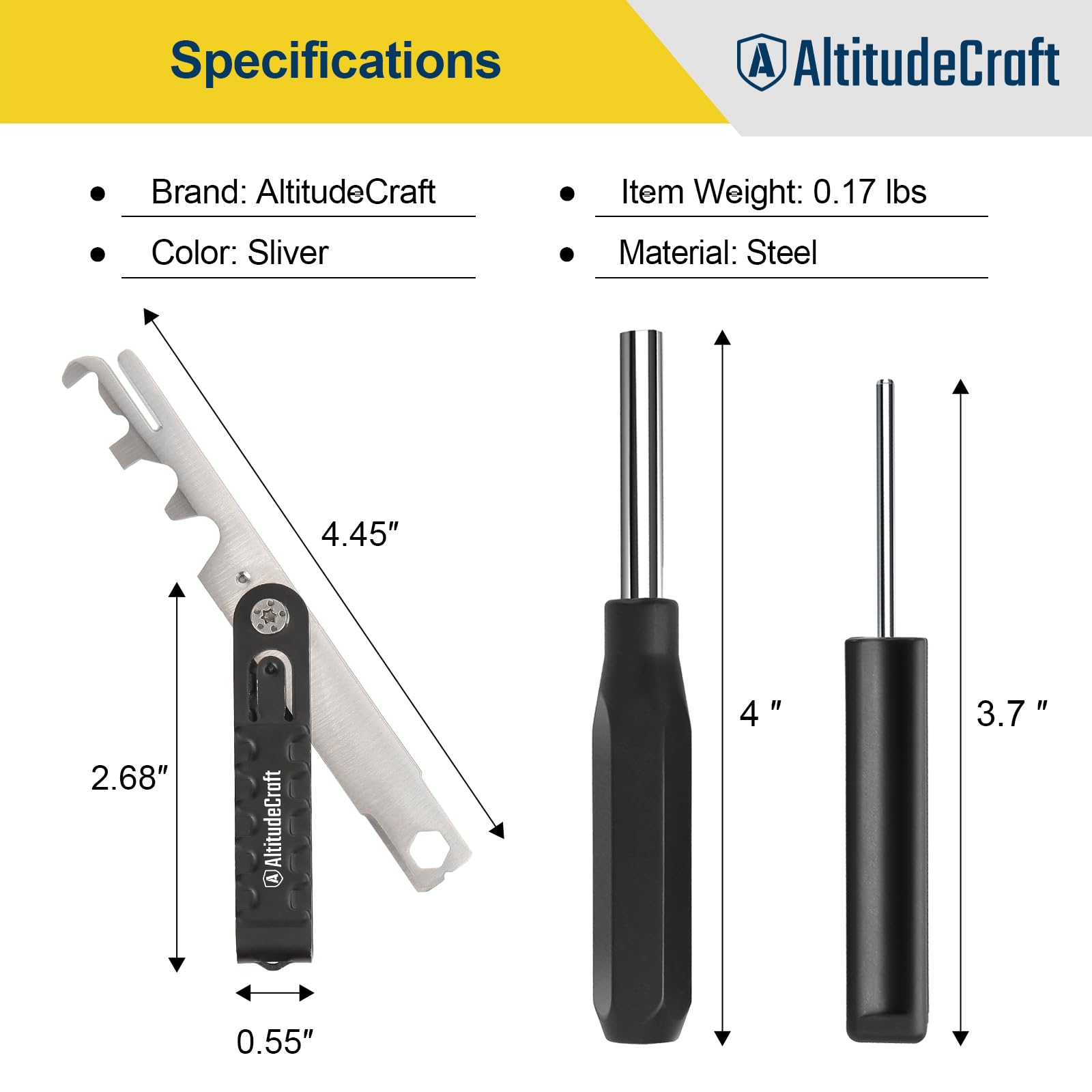 AltitudeCraft Carbon Scraper & Glock Tool Kit -8 AltitudeCraft Carbon Scraper & Glock Tool Kit -8