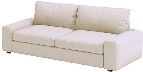 Vista 5 de La funda de repuesto de algodón pesado KIVIK de tres asientos (no sofá biplaza) está hecha a medida solo para la funda de sofá de 3 plazas IKEA Azul