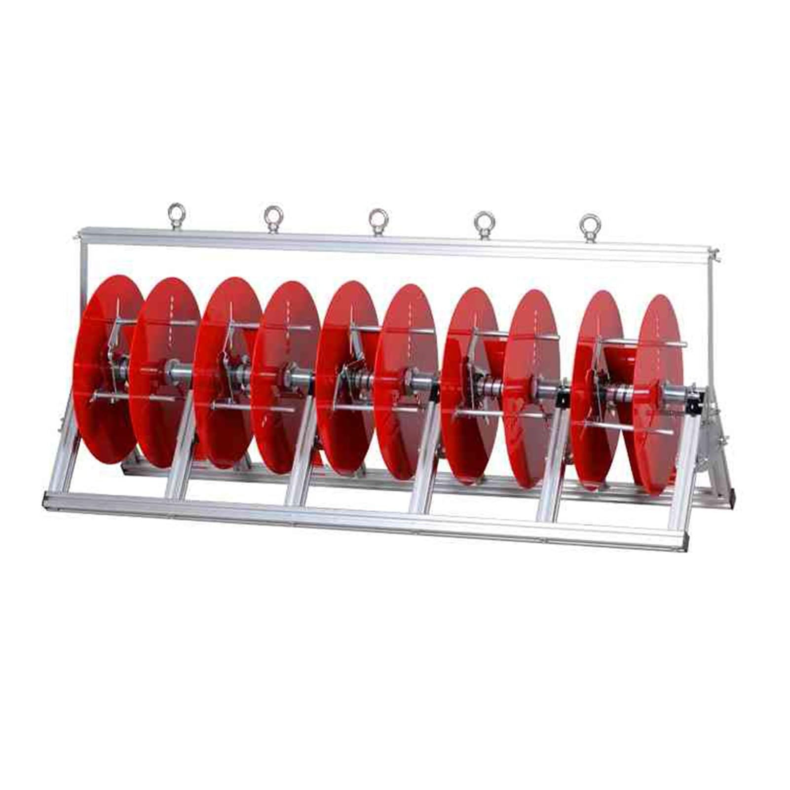 ZFUCMAYL Wire Spool Rack,Wire Spool Rack Dispenser,5 Reels Cable Reel Holder,Aluminum Alloy for Winders Ropes Cord Reels Paracord(5 Reel)