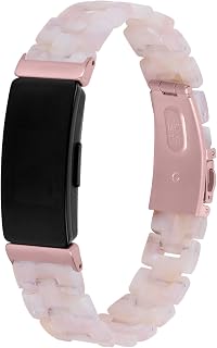 ECSEM Compatible with Fitbit Inspire Band/Inspire HR band,Smart Watch Replacement Band for Fitbit Inspire/Inspire HR(PinkFlower)
