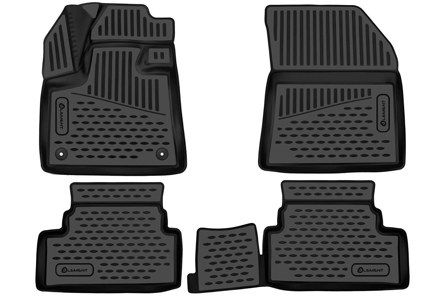 Tappetini Auto TPE OMAC Premium Per Toyota C-HR 2016-2023 – 3D Nero, Gomma, Impermeabili, Alta Protezione, Antiscivolo, Inodore