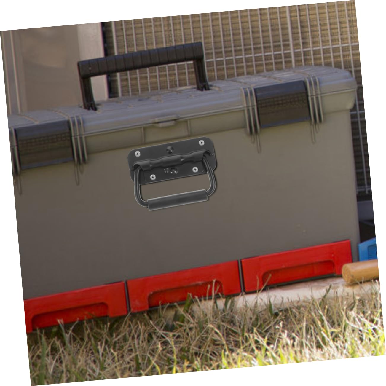 OSALADI 6pcs Cabinet Pull Handle Black Luggage Handle Container Handle Spring Loaded Case Handle Stainless Steel