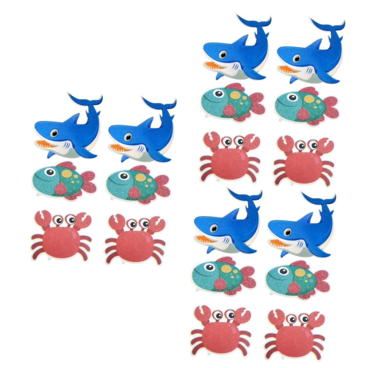 Pegatinas antideslizantes bañera animales infantil material PEVA antiresbalones para ducha