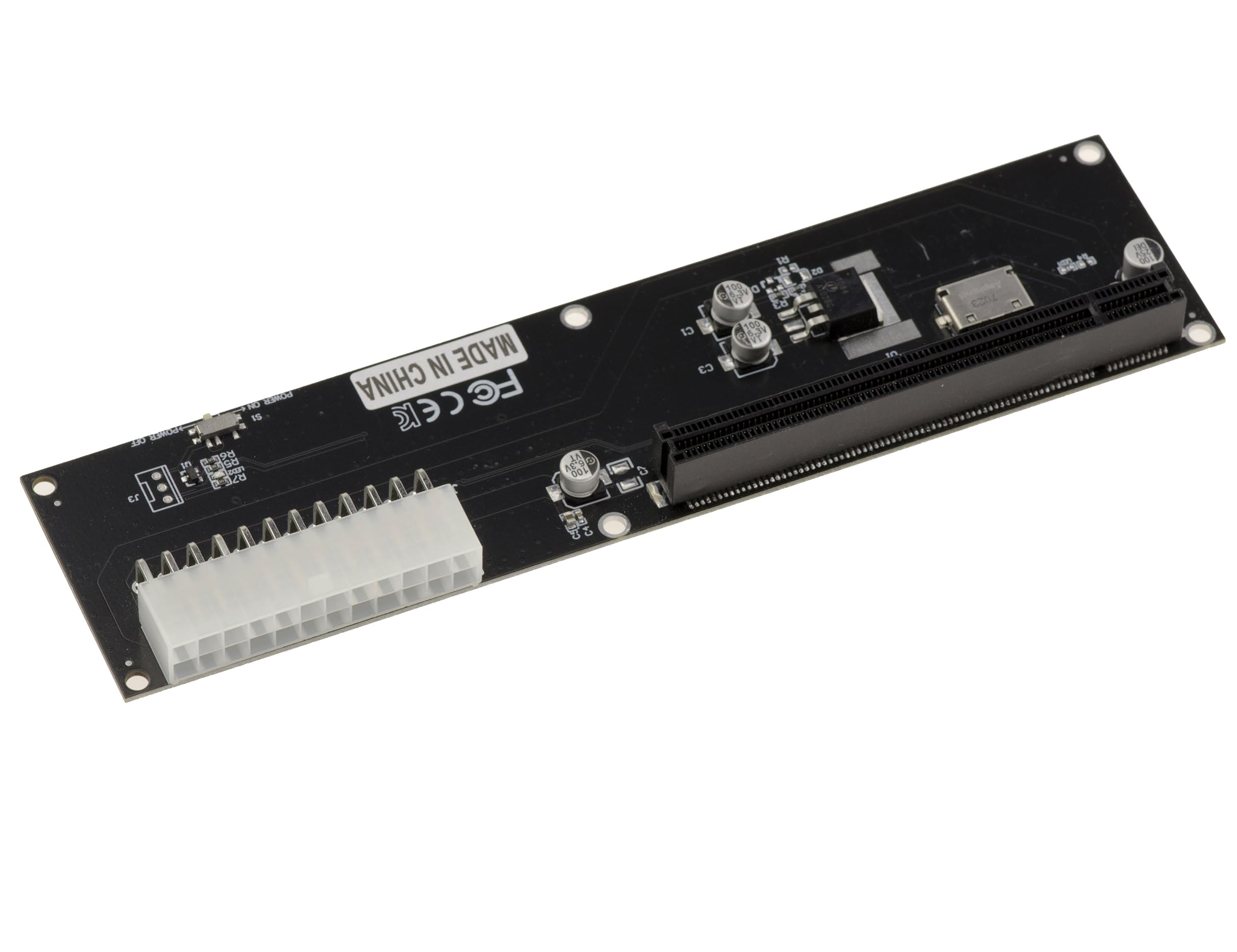KALEA-INFORMATIQUE Piastra adattatore M2 NVMe M Key a PCIe 16x Gen 4.0 32G compatibile con qualsiasi scheda PCIe, comprese le GPU grafiche. Collegamento ad alta velocità Oculink SFF-8611