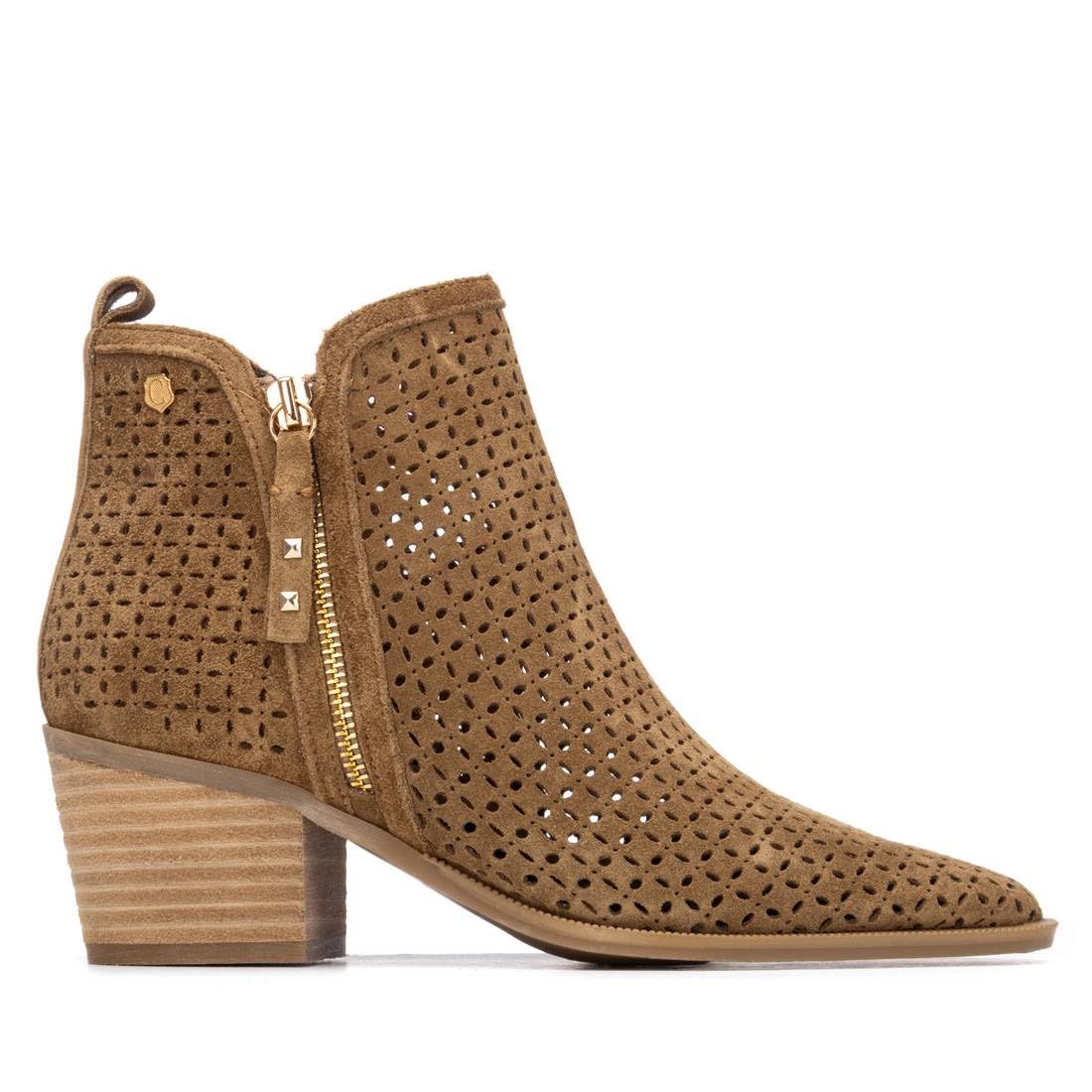 Carmela - Botas Camperas Mujer Camel - Calzado Cómodo y Versátil - Moda casual - Modelo 16314904 (Talla 39)