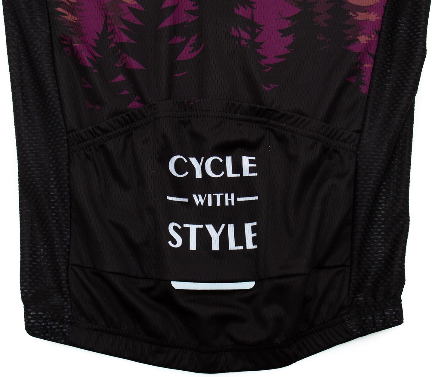 Women's Long Sleeve Cycling Jersey, Quick Dry Bike Top with Reflective Strip, Zipper and Pockets