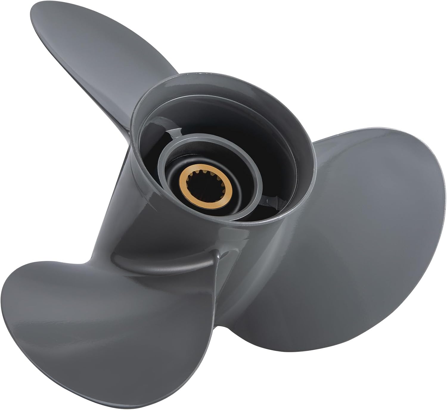 Upgrade Aluminum 13 3/4 x 13 Outboard Boat Propeller Fit Honda Engines BF60/75/90/100/115/130HP 15 Spline Tooth OEM 58130-ZW1-013AH 13.75X13 Prop RH