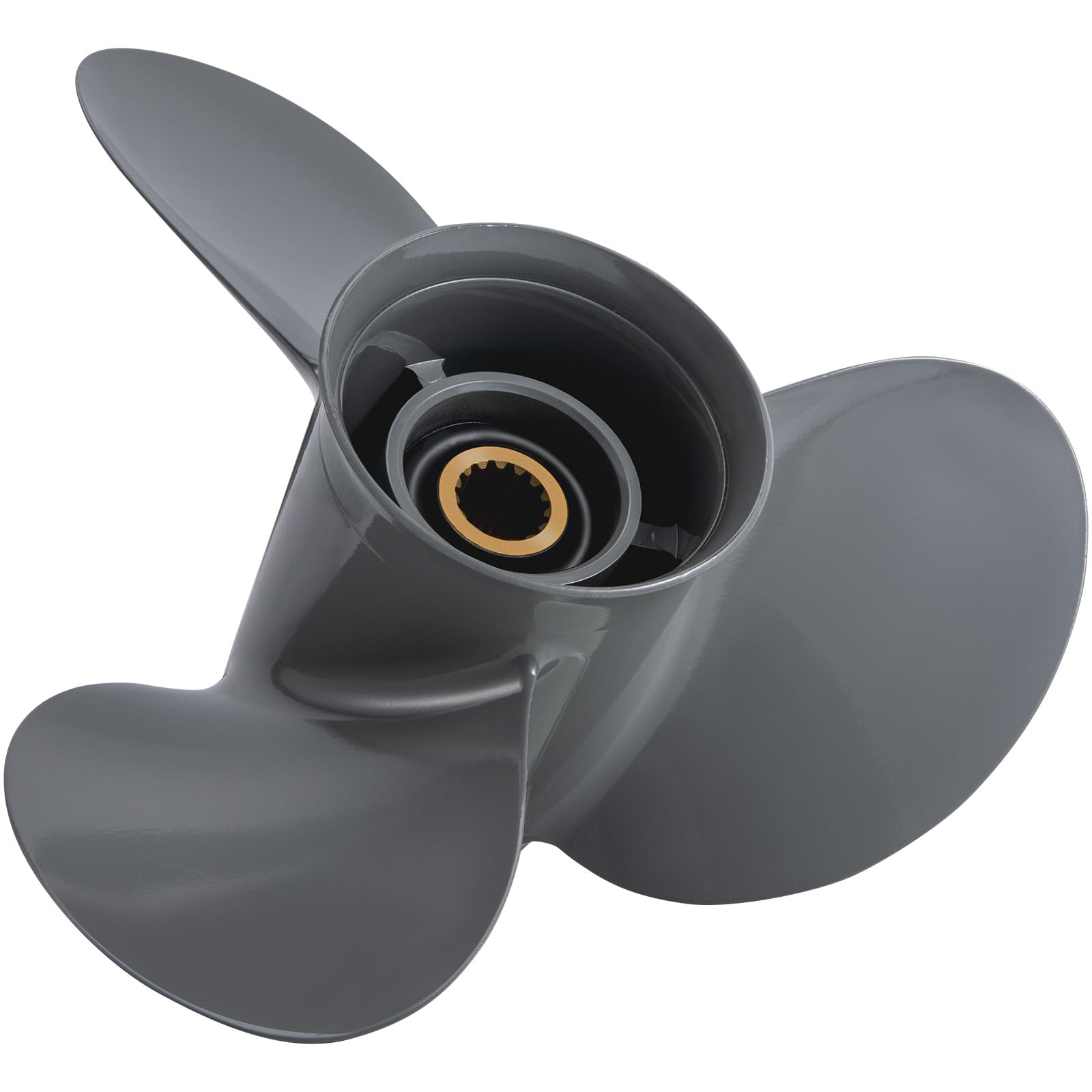 Upgrade Aluminium 13 3/4 x 13 Außenbord-Boot-Propeller passend für Honda-Motoren BF60/75/90/100/115/130 PS, 15 Verzahnung, OEM 58130-ZW1-013AH 13,75 x 13 Prop RH