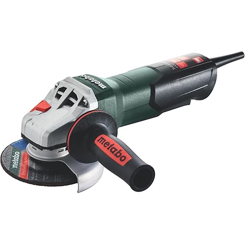 Metabo 4-1/2-5-Inch Angle Grinder, 11 Amp, 11,000 RPM, Non-Locking Paddle Switch, Made in Germany, WP 11-125 Quick, 603624420, Green