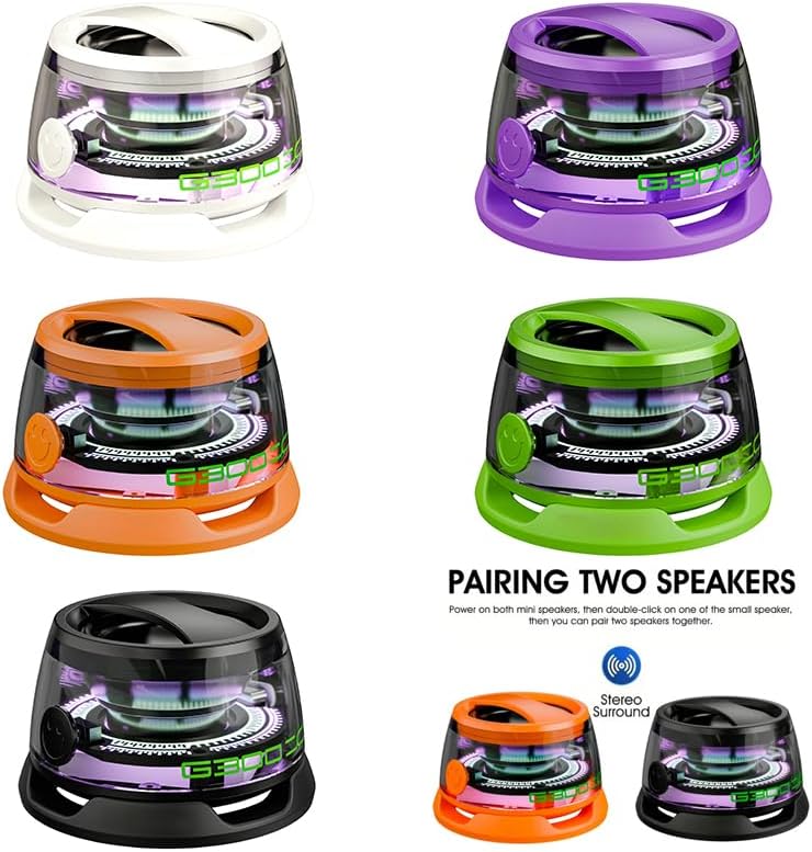 Magnetic Wireless mini Bluetooth Speaker with Dual bass and Stereo Sound, Capable of Long-Lasting Travel Design, Perfect for Outdoor/car/Music/Game, Portable Wireless Speaker/Blue - Image 2