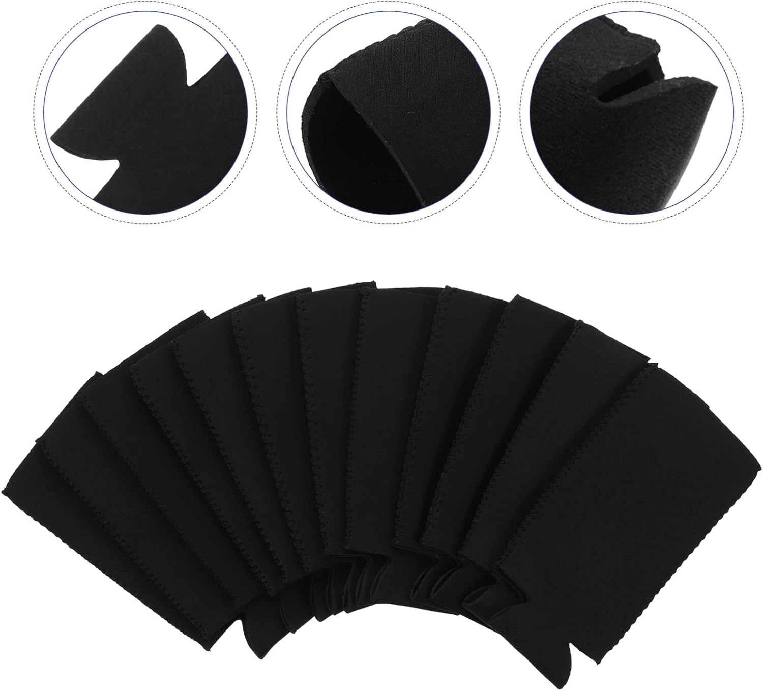Zerodeko 12pcs Neoprene Can Sleeves Insulated Covers for Soda and Beer Cans Prevents Burns and Frostbite for Outdoor Activities