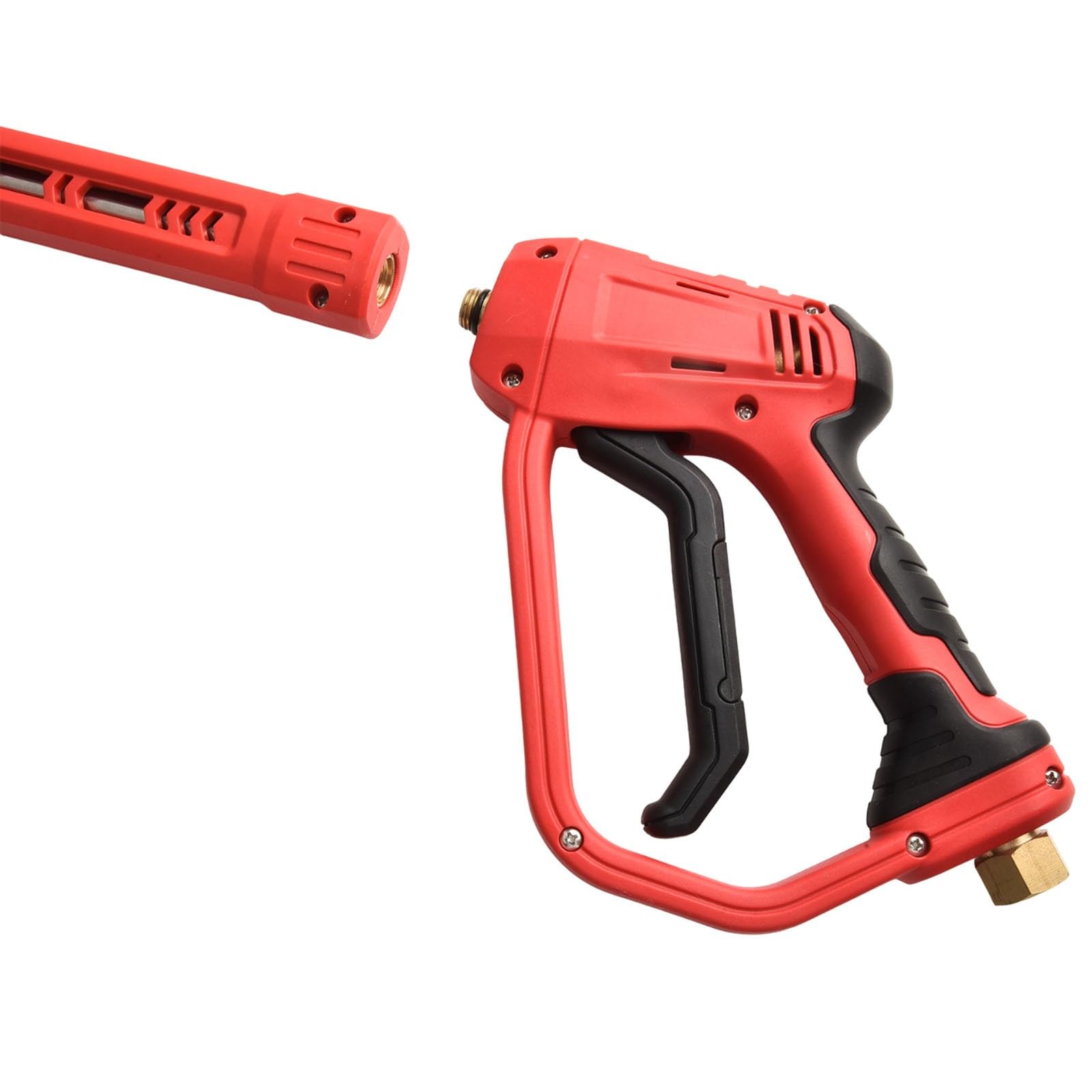 Limpiador de alta presión Lanza 4000 PSI 3 en 1 juego de extensión con 5 boquillas de acero inoxidable y latón, a prueba de fugas para limpieza de coches, fachadas, vallas y jardín, color