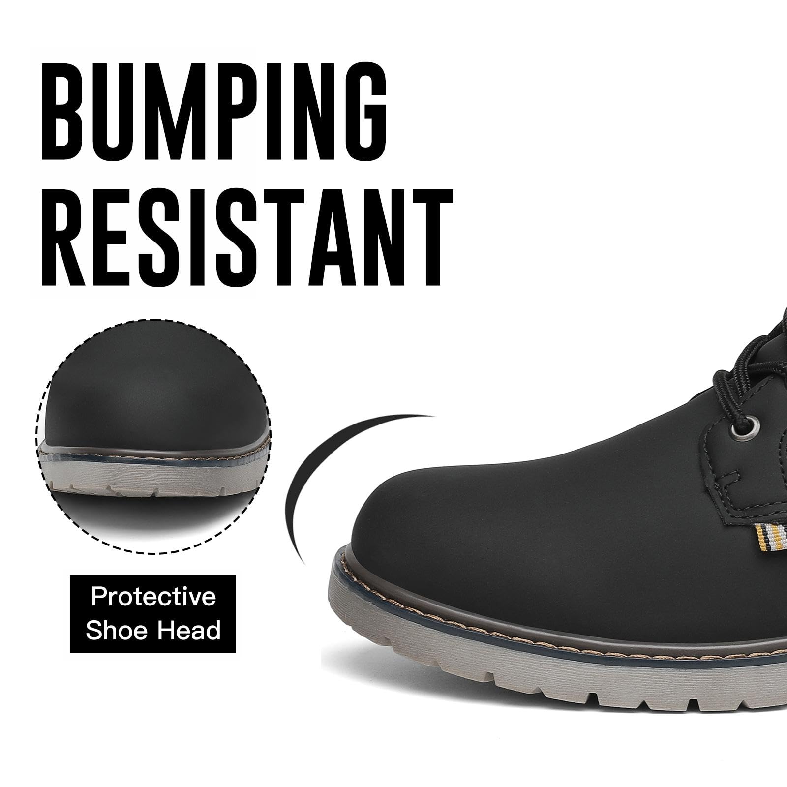 Mishansha Scarpe Uomo Stivaletti da Trekking Eleganti Scarpe da Ginnastica Stivali da Escursionismo Invernali Impermeabile Outdoor