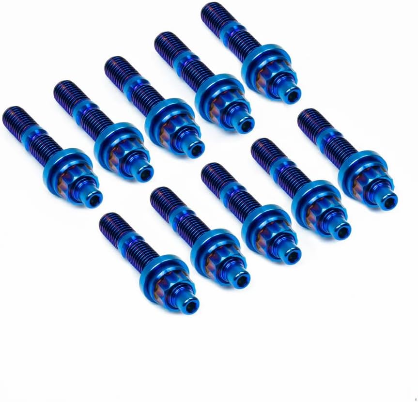 SpeedFactory Racing Titanium B/D/F/H/J Series Intake/Exhaust Manifold Stud Kits (Raw, 55mm)