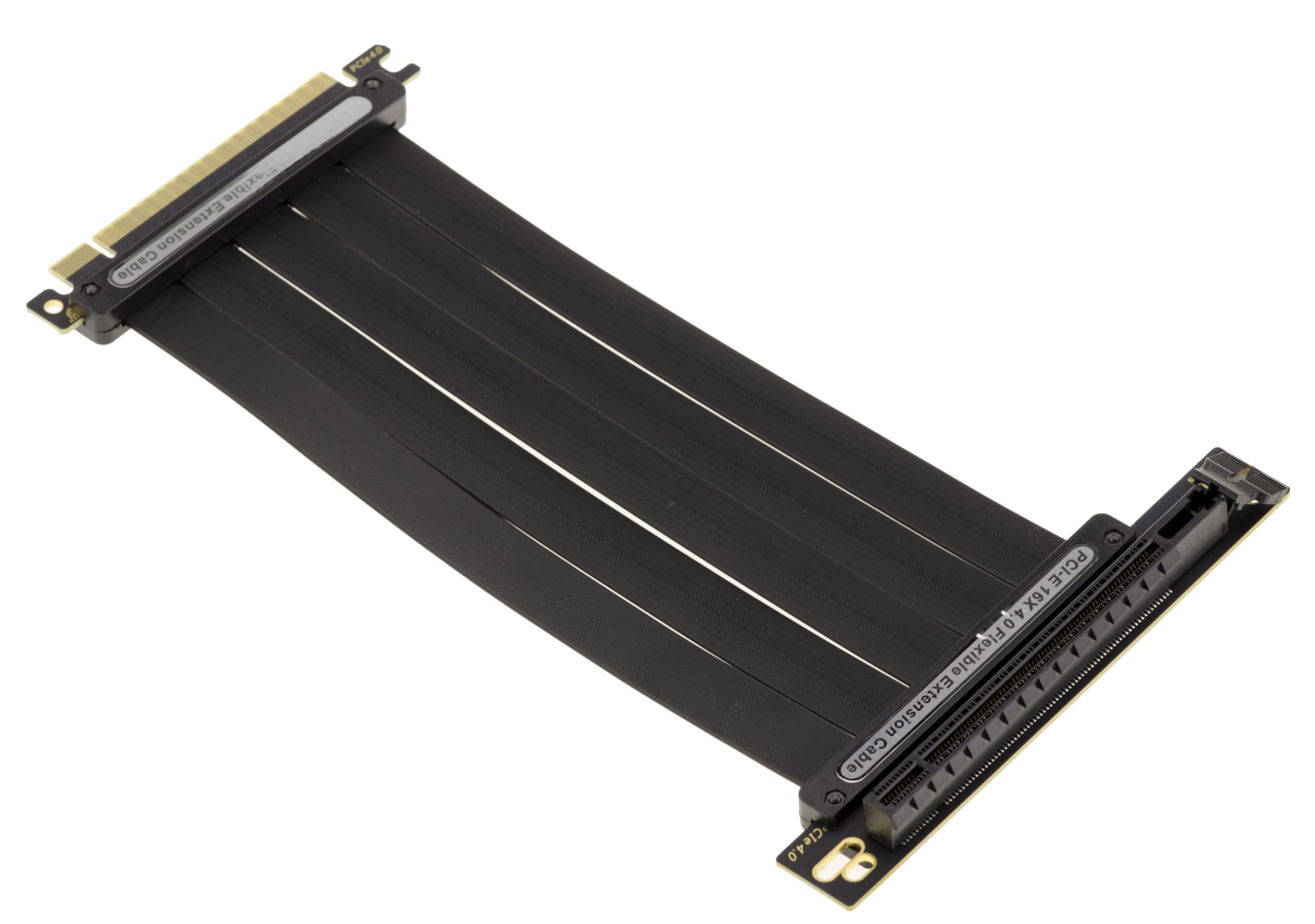 KALEA-INFORMATIQUE Riser PCIe x16 Gen4 souple 24 cm | Riser souple PCIe 4.0 x16 vers x16 de 24 cm.