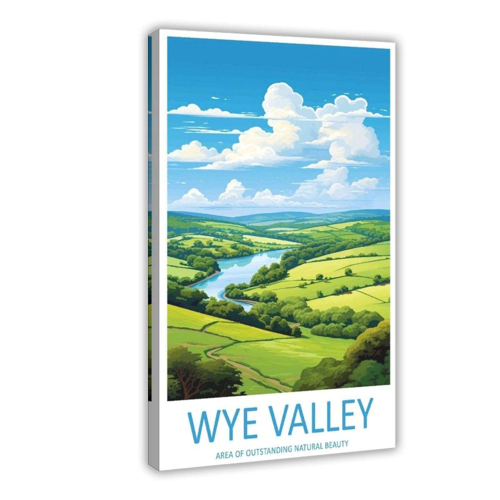MGHDGD Wye Valley Travel Art Wye Valley Gift (2) Canvas Poster Bedroom Decor Landscape Office Room Decor Gift 16x24inch(40x60cm)