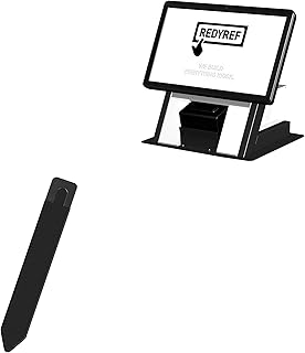 BoxWave Stylus Pouch Compatible with RedyRef T-Flex-C - Stylus PortaPouch, Stylus Holder Carrier Portable Self-Adhesive - Jet Black