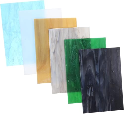 COHEALI 6 hojas de colores de Mica Flakes House Gadgets para la casa, suministros de pintura de pared, decoración del hogar, azulejos de cerámica